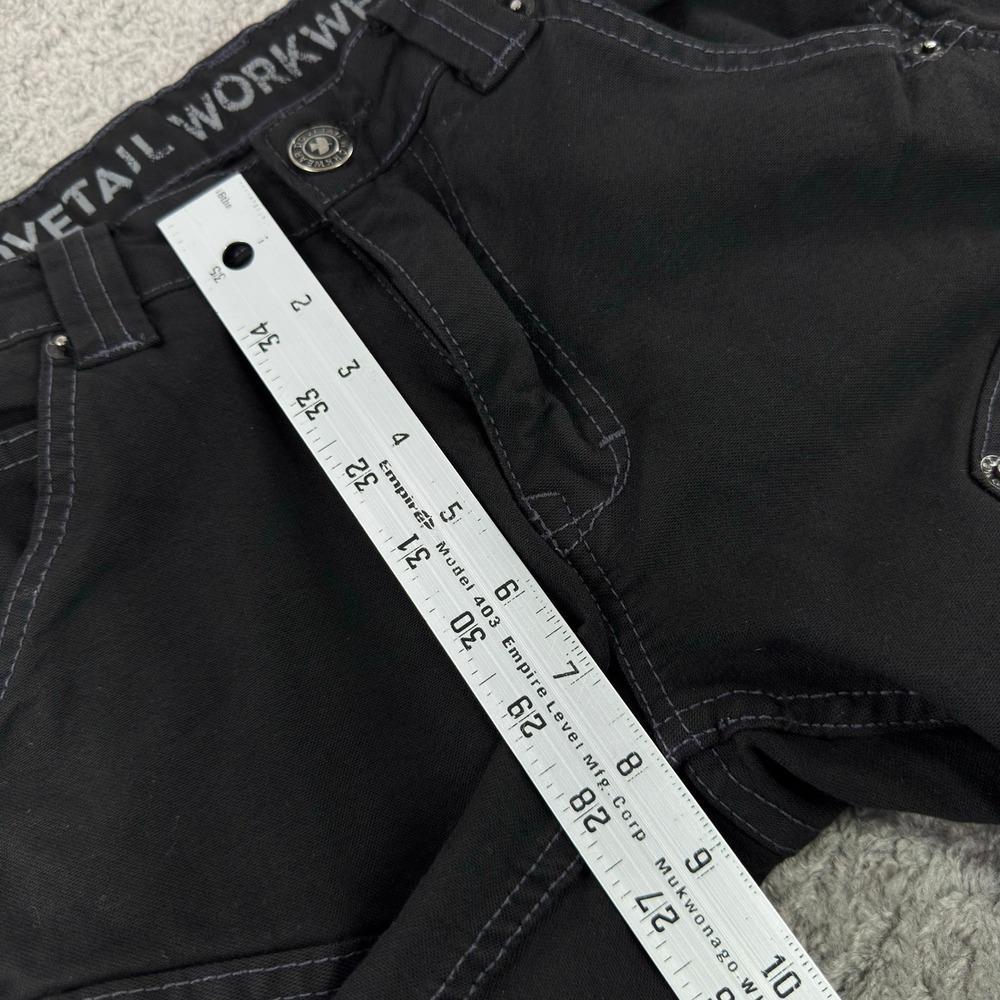 Dovetail Workwear The Maven Slim Black Cordura Utility Work Pants Womens 28x30 - Picture 9 of 13